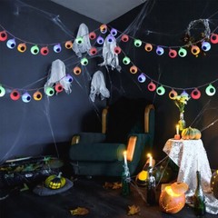 Halloween Eyeball String Fairy LED Colorful Lights Indoor/Outdoor Party Decor UK