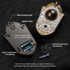 Halloween Doorbell Decor Spooky Eyeball Push Button Haunted House Prop