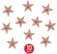 Beistle 10 Pack 5 Inch Multicolor Star Cutouts for Awards Night Party Decor