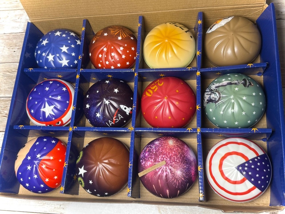 Dumplings 250th Anniversary 12 Pack Patriotic Squishy Set Slow Rise Foam 2 Rare