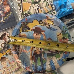 Toy Story Party Decoration Tableware Supplies Set Napkin Plates Cake topper