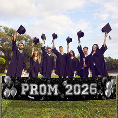 36 Pcs Graduation Prom Banner Decorations for Party 2026, Prom 2026 Congrats Gra