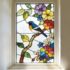 Decorative Flower Bird Window Sticker for Glass Balcony For Outdoor 40x60cm