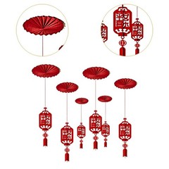 6 Pieces Chinese New Year Ceiling Decoration 2026 for Home Party Living Room