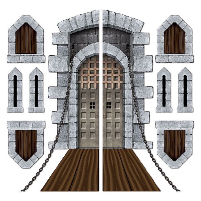 Beistle Castle Door & Window Props Party Accessory