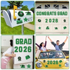 Class of 2026 Graduation Car Decorations 22pcs Magnets for Cars