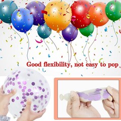 Metallic Pink Purple Confetti Balloons Party Decor Birthday Wedding 68PCS Kit