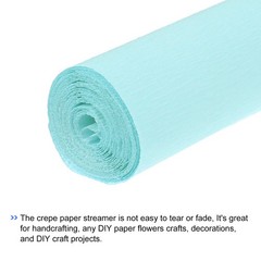 Crepe Paper Roll 8.2ft Long 10 Inch Wide for Wedding Decoration,Sky Blue