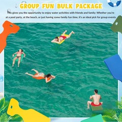 6 Pcs Water Saddle Float Foam Solid Pool Floats for Adults and 33 Inch Pool F…
