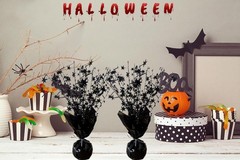 Durable Black Metallic Star Centerpieces – Perfect for Events and Celebrations