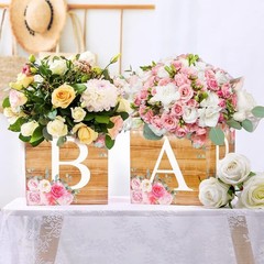 6 Pcs Baby Shower Centerpieces for Table Baby Shower Flower Boxes Gender Reveal