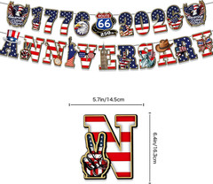 USA 250Th Party Decorations Set – 1776-2026 Semiquincentennial Patriotic Decorat