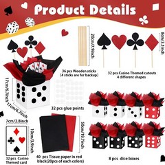 8 Sets Casino Party Decorations Themed Table Centerpieces Casino Table Party …