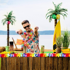 57 Pieces Inflatable Luau Party Set Includes Inflatable Palm Trees Banana Beach