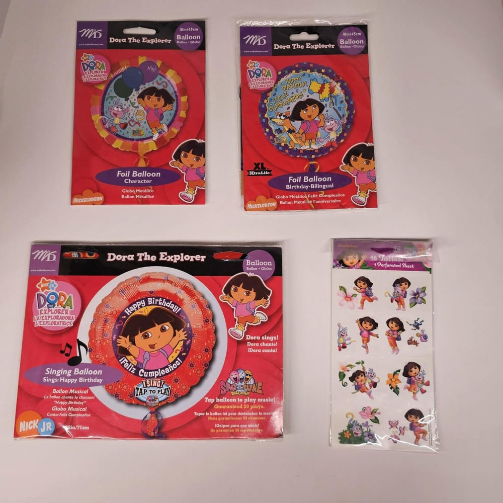Vintage Dora The Explorer Singing Foil Balloon USA Made