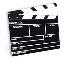Film Clapper Cardboard Cutout Figure 84cm Tall-Great for Movie/Hollywood Parties