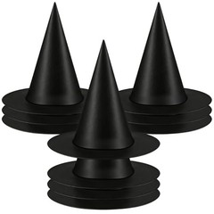 Halloween Witch Hats Decorations, 10 PCS Hanging Floating Witch Hats Bulk with