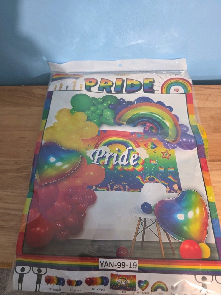 Pride New Large Lot Rainbow Party Accessories, Banner, Foil Set