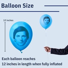 Severance Balloons for Birthday Party Decorations, 12 Pack Blue/Light B