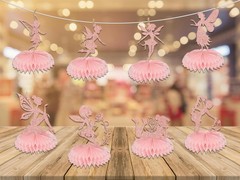 8 PCS Fairy Honeycomb Centerpieces Birthday Party Decorations For Tables