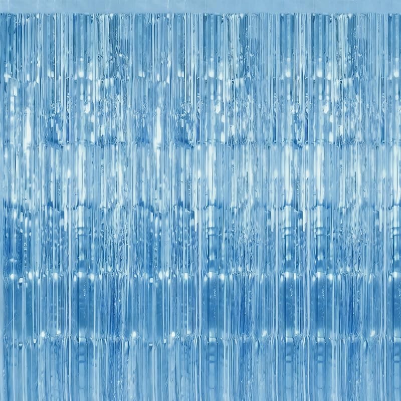 Birthday Party Streamer Backdrop Decorations-Glossy Foil,Brightly Colored, for