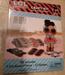 LOL SURPRISE WALL DECORATING Decor Craft Kit Stickers Birthday Party Lot Of 4