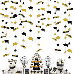 Graduation Decorations 2026 Graduation Hat Diploma Star Garland Banner Bunting S