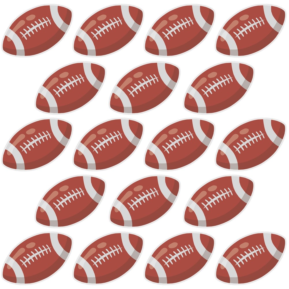 50 PCS Football Cutouts for Bulletin Board Decorations, Rugby Paper Cut-Outs …