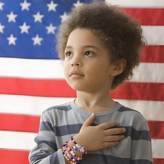 Durable Red, White, and Blue Patriotic Bracelets for Boys and Girls – Unisex