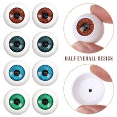 8PCS Hollow Felt Eyeballs- Halloween Eyes Props for Cosplay Party Realistic Mask