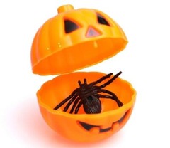 10 Pcs Halloween Mini Pumpkin Containers – Open Pumpkin Shell Party- NEW