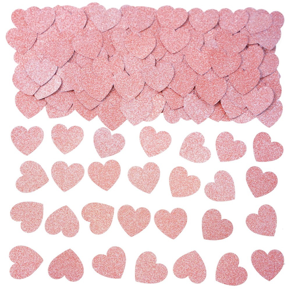 200pc Heart Confetti, Rose Gold, Table Scatter, Wedding,Valentines,Bridal Shower