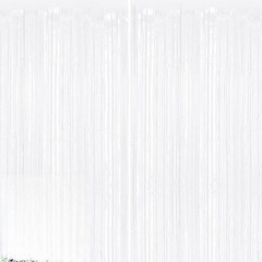 2Pack White Metallic Tinsel Foil Fringe Curtains, White Streamer Backdrop Cur…