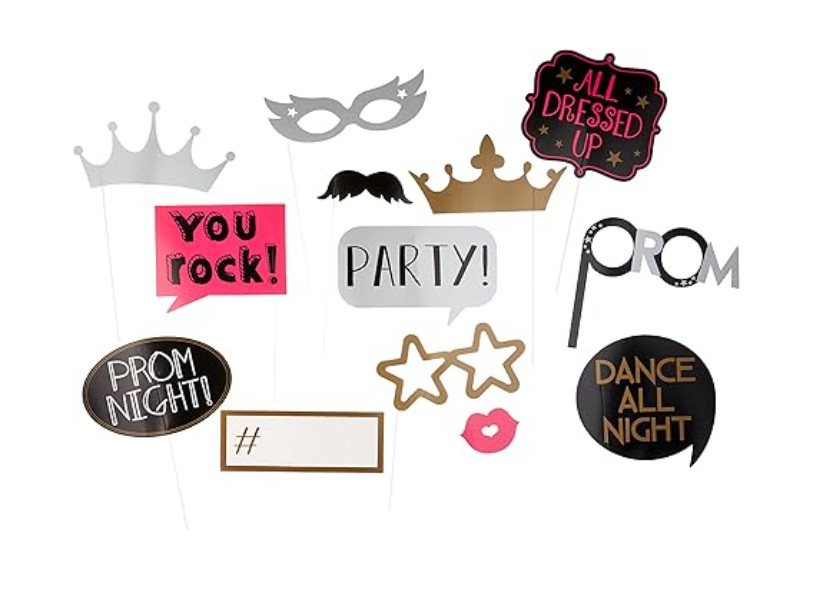 Amscan 398348 Prom Photo Props Party Favor Pack of 13