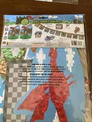 Medieval Knight Brick Toy World Game Kids Birthday Party Room Decorating Kit~NIP