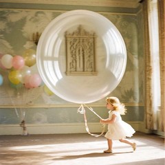 2pcs Giant 45″ Stretched Clear Bobo Giant Clear Bubble Balloon, Self Sealing …