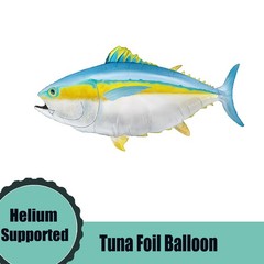8 Pcs Fishing Balloon Set – Realistic Trout, Tuna, Bubble and Seaweed Foil Ba…