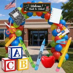 14PCS Giant Back to School Party Decorations – Welcoming New Students with Style