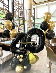 Black and Gold Balloons – 50PCS Graduation Balloons 12 Inch Metallic Gold