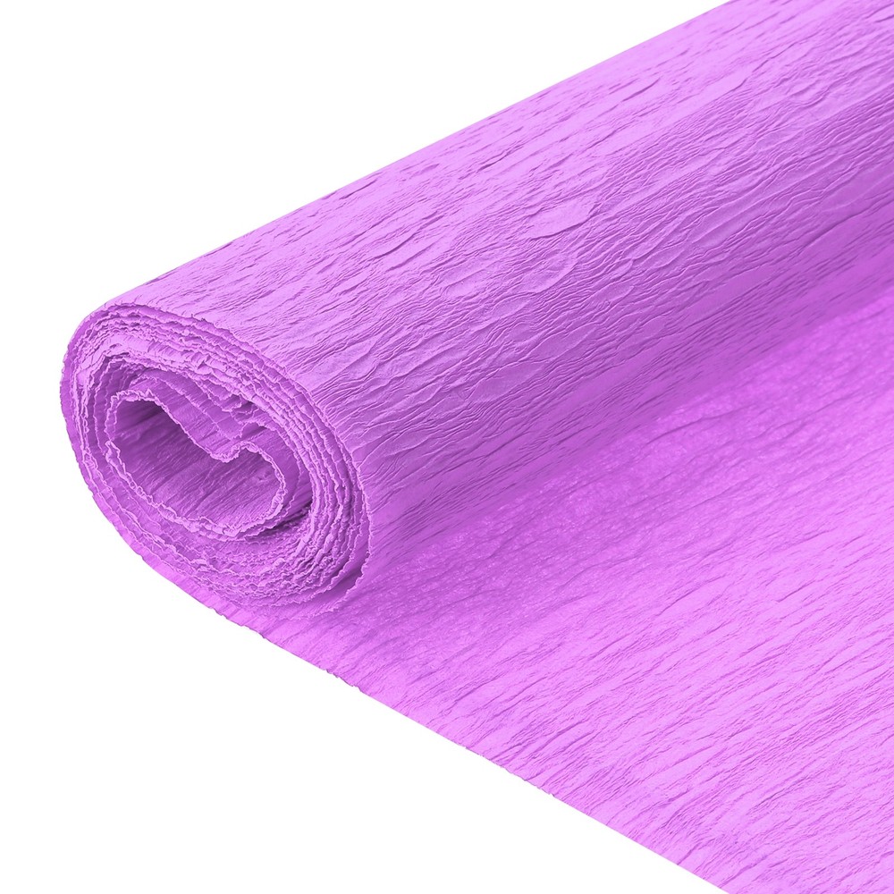 2Pcs Crepe Paper, 7.9ft Long 20 Inch Wide Violet Crepe Paper Roll