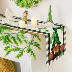 St Patrick’s Day Back Drop 7ftx5ft (2X) &Table Runner (1X) 13″ x 120″ (3 Pieces)