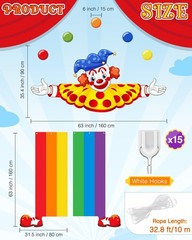 3 Pcs Carnival Circus Party Decorations Circus Clown Decor Door Banner Clown …