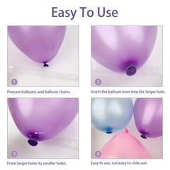 Balloon Arch Kit, 4 Rolls Balloon Tape and 4 Rolls Glue Points Dots for Decor…