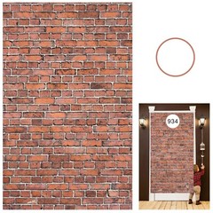 Brick Wall Backdrop,78.7″x 49.2″ Inch Door Curtain, Wizard Birthday Party Sup…