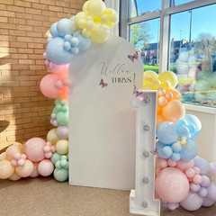 60 PCS Pastel Latex Balloons – 12 Inch Macaron Pink Blue Purple Green Yellow Ora