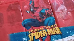 Spider-Man Birthday Banner Backdrop Letters Tablecloth 3 Set