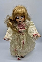 Large 40cm Tall 16″ Horror Possessed Zombie Bride Doll Creepy Halloween Gothic