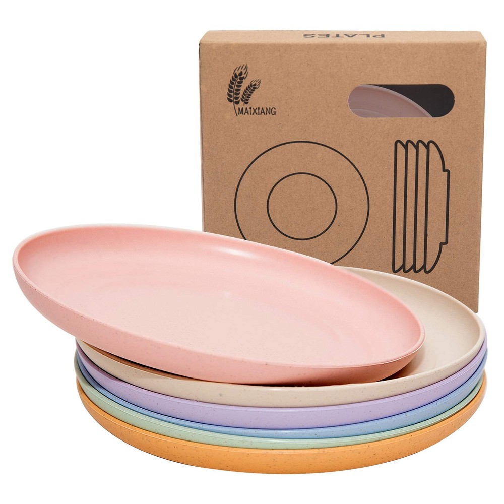 6 PACK 6 Inches Lightweight 6inch, Green, Pink, Blue, Beige, Yellow, Purple