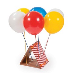 Fun Express Balloon Sticks with Cups 144 Piece Set 16.75 Inch Colorful Holders