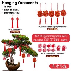 2026 Chinese New Year Decorations 38Pcs Lunar New Year Decor For Spring Festival